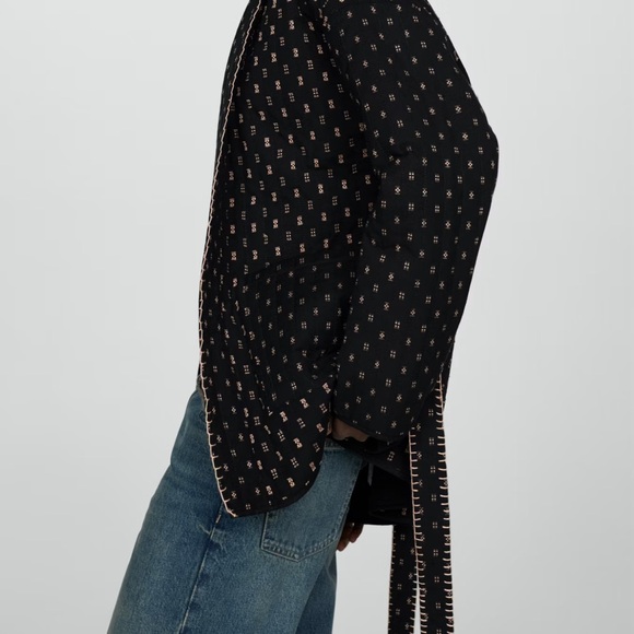 MANGO QUILTED JACKET WITH EMBROIDERED DETAILS NWT Size S - Picture 4 of 7